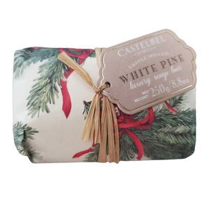 Castelbel White Pine Spruce Luxury Fine Soap 8.8 oz Feative Holiday Christmas